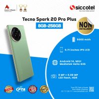 Tecno Spark 20 Pro Plus 8GB-256GB | 1 Year Warranty | PTA Approved | Non Installment By Siccotel