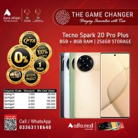 Tecno Spark 20 Pro Plus 8GB RAM 256GB Storage | Installments Upto 12 Months - The Game Changer