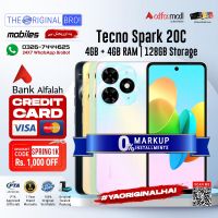 Tecno Spark 20C | 4GB RAM | 128GB Storage | 12 Months Installment | PTA Approved | 1 Year Warranty | The Original Bro Mobiles