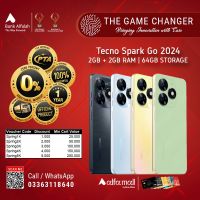 Tecno Spark Go 2024 2GB RAM 64GB Storage | Installments - The Game Changer