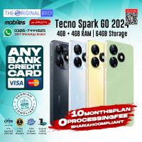 Tecno Spark Go 2024 | 4GB RAM | 64GB Storage | 10 Months Installment | PTA Approved | 1 Year Warranty | The Original Bro Mobiles