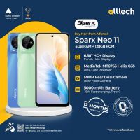 Sparx Neo 11 4GB-128GB | 1 Year Warranty | PTA Approved | Monthly Installments By ALLTECH Up to 12 Months