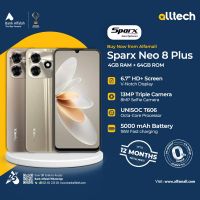 Sparx Neo 8 plus 4GB-64GB | 1 Year Warranty | PTA Approved | Monthly Installments By ALLTECH Up to 12 Months