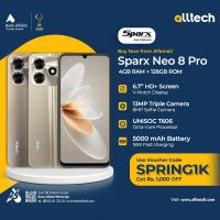 Sparx Neo 8 pro 4GB-128GB | 1 Year Warranty | PTA Approved | Monthly Installments By ALLTECH Up to 12 Months