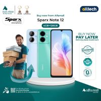 Sparx Note 12 4GB-128GB | PTA Approved | 1 Year Warranty | Installment With Any Bank Credit Card Upto 10 Months | ALLTECH