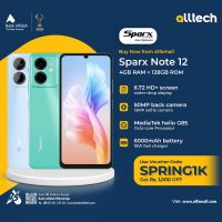 Sparx Note 12 4GB-128GB | 1 Year Warranty | PTA Approved | Monthly Installments By ALLTECH Upto 12 Months