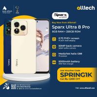 Sparx Ultra 8 Pro 8GB-256GB | 1 Year Warranty | PTA Approved | Monthly Installments By ALLTECH Upto 12 Months