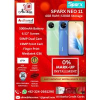 SPARX NEO 11 (4GB + 4GB EXTENDED RAM & 128GB ROM) On Easy Monthly Installments By ALI's Mobile