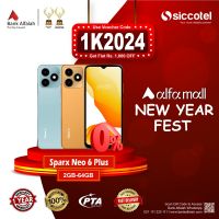 Sparx Neo 6 Plus 2GB-64GB | 1 Year Warranty | PTA Approved | Monthly Installment By Siccotel Upto 12 Months