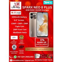 SPARX NEO 8 PLUS (4GB + 4GB EXTENDED RAM & 64GB ROM) On Easy Monthly Installments By ALI's Mobile