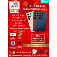SPARX NEO X (4GB + 4GB EXTENDED RAM & 128GB ROM) On Easy Monthly Installments By ALI's Mobile