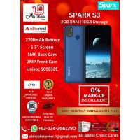 SPARX S3 (2GB + 2GB EXTENDED RAM & 16GB ROM) On Easy Monthly Installments By ALI's Mobile