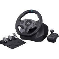 Bundle (PXN V9 Steering wheel + PS5 Gran Turismo 7 + Bluetooth Headphone-Black/Red) on installments 