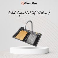 Glam Gas Built-In Sink Life Style 11-12 Texture for Your Kitchen | Stylish & Multifunctional