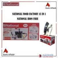 National Food Factory 13- in 1  PNFP-3076 1000 Watts AND ( NATIONAL IRON FREE )