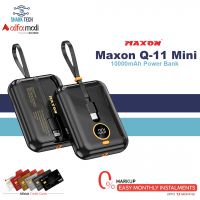 Maxon Q-11 Mini Power Bank 10000mAh Quick Charge Super Compatible Multiple Protection Smart Chip Built-In Type-C & IOS Cable 65W Installment - SharkTech