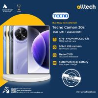 Tecno Camon 30S 8GB-256GB | 1 Year Warranty | PTA Approved | Non Installments By ALLTECH