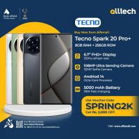 Tecno Spark 20 Pro Plus 8GB-256GB | 1 Year Warranty | PTA Approved | Monthly Installments By ALLTECH Upto 12 Months