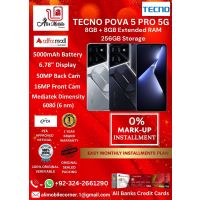 TECNO POVA 5 PRO 5G (8GB + 8GB EXTENDED RAM & 256GB ROM) On Easy Monthly Installments By ALI's Mobile