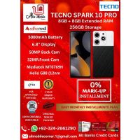 TECNO SPARK 10 PRO (8GB+8GB EXTENDED RAM & 256GB ROM) On Easy Monthly Installments By ALI's Mobile