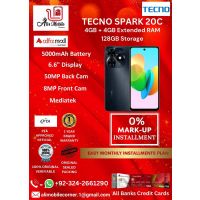 TECNO SPARK 20C (4GB+4GB EXTENDED RAM & 128GB ROM) On Easy Monthly Installments By ALI's Mobile