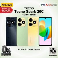 Tecno Spark 20C (04+04GB/128GB) PTA Approved with One Year Official Warranty on Installments by WOJOZO