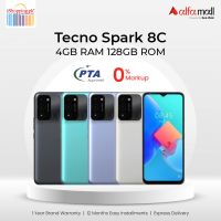 Tecno Spark 8C 128GB 4GB RAM Dual Sim - Active - Same Day Delivery Only For Karachi-041