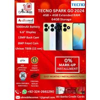 TECNO SPARK GO 2024 (4GB+4GB EXTENDED RAM & 64GB ROM) On Easy Monthly Installments By ALI's Mobile