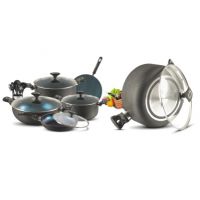 Domestic Non Stick Cookware set Tescoma-Gift-Set-17pcs Free Delivery | On Installment  