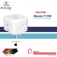 Maxon T-100 20W iPhone Fast Charger Tailored for Apple mobile devices, compatible up to iPhone 14 Pro Max - Installment - SharkTech