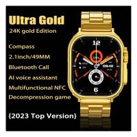 Newest Ultra Gold Series 9 Smart Watch Men GPS NFC IP67 Smartwatch Waterproof Sport Mode Fitness - ON INSTALLMENT