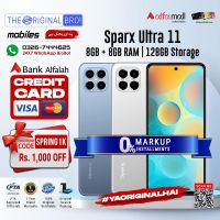 Sparx Ultra 11 | 8GB RAM | 128GB Storage | Installment | PTA Approved | 1 Year Warranty | The Original Bro Mobiles