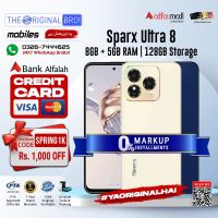 Sparx Ultra 8 | 8GB RAM | 128GB Storage | Installment | PTA Approved | 1 Year Warranty | The Original Bro Mobiles