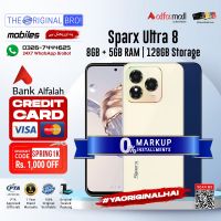 Sparx Ultra 8 | 8GB RAM | 128GB Storage | Installment | PTA Approved | 1 Year Warranty | The Original Bro Mobiles