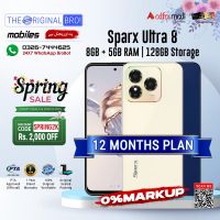 Sparx Ultra 8 | 8GB +  5GB RAM | 128GB Storage | PTA Approved (Official) | 1 Year Warranty | Installments Upto 12 Months - The Original Bro Mobiles