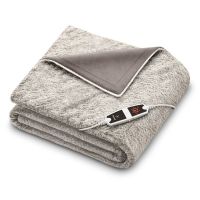 Beurer Cosy Luxurious Outer Material Nordic Taupe Fleecy Heated Over Electric Blanket (HD 150) On Installment ST With Free Delivery  