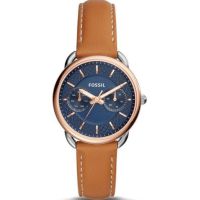 Fossil Women’s Quartz Brown Leather Strap Blue Dial 35mm Watch ES4257 On 12 Months Installments At 0% Markup