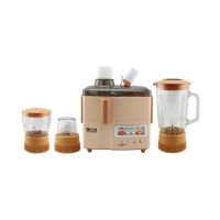 National Gold (4 In 1) Juicer Blender (1.25L) Glass Jar Glass Mincer And Mill 500W (NG-JB40S) - Authentico Technologies