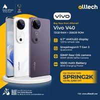 Vivo V40 5G 12GB-256GB | 1 Year Warranty | PTA Approved | Monthly Installments By ALLTECH Upto 12 Months