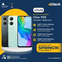 Vivo Y03 4GB-128GB | 1 Year Warranty | PTA Approved | Monthly Installments By ALLTECH Upto 12 Months