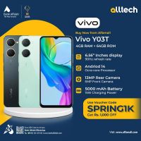 Vivo Y03 / Y03T 4GB-64GB | 1 Year Warranty | PTA Approved | Monthly Installments By ALLTECH Upto 12 Months