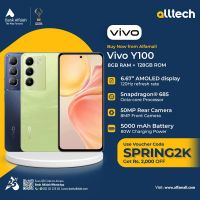 Vivo Y100 8GB-128GB | 1 Year Warranty | PTA Approved | MonthlQy Installments By ALLTECH Upto 12 Months