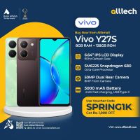 Vivo Y27s 8GB-128GB | 1 Year Warranty | PTA Approved | Monthly Installments By ALLTECH Upto 12 Months