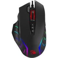 Bloody Gaming Mouse with 2-Fire RGB Animation Activated Black (J95s) On Installment ST