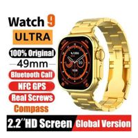 Ultra Max Gold Smart Watch Bluetooth Call Men Women Smartwatch Ultra Series 9 Watch Ultra Wireless Charging -  ON INSTALLMENT