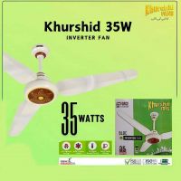 Khurshid AC 35watts Inverter Fan Eco Ceiling Fan- Remote Control Copper Winding 56 inches