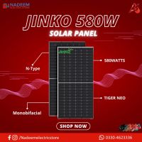 Jinko Tiger Neo N-Type Bifacial Double Glass 580W 585W Solar Panel Only For Karachi on INSTALLMENT
