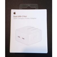 Apple 35W Dual USB-C Power Adapter/Charger A2571 New - One Year Warranty - LLA US Version