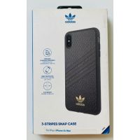 Apple iPhone X, Xs Case/Cover Adidas 3-STRIPES LEATHER SNAP CASE BLACK - US Imported