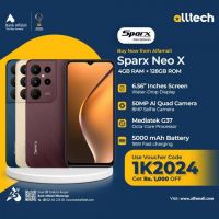 Sparx Neo X 4GB-128GB | 1 Year Warranty | PTA Approved | Monthly Installments By ALLTECH Upto 12 Months